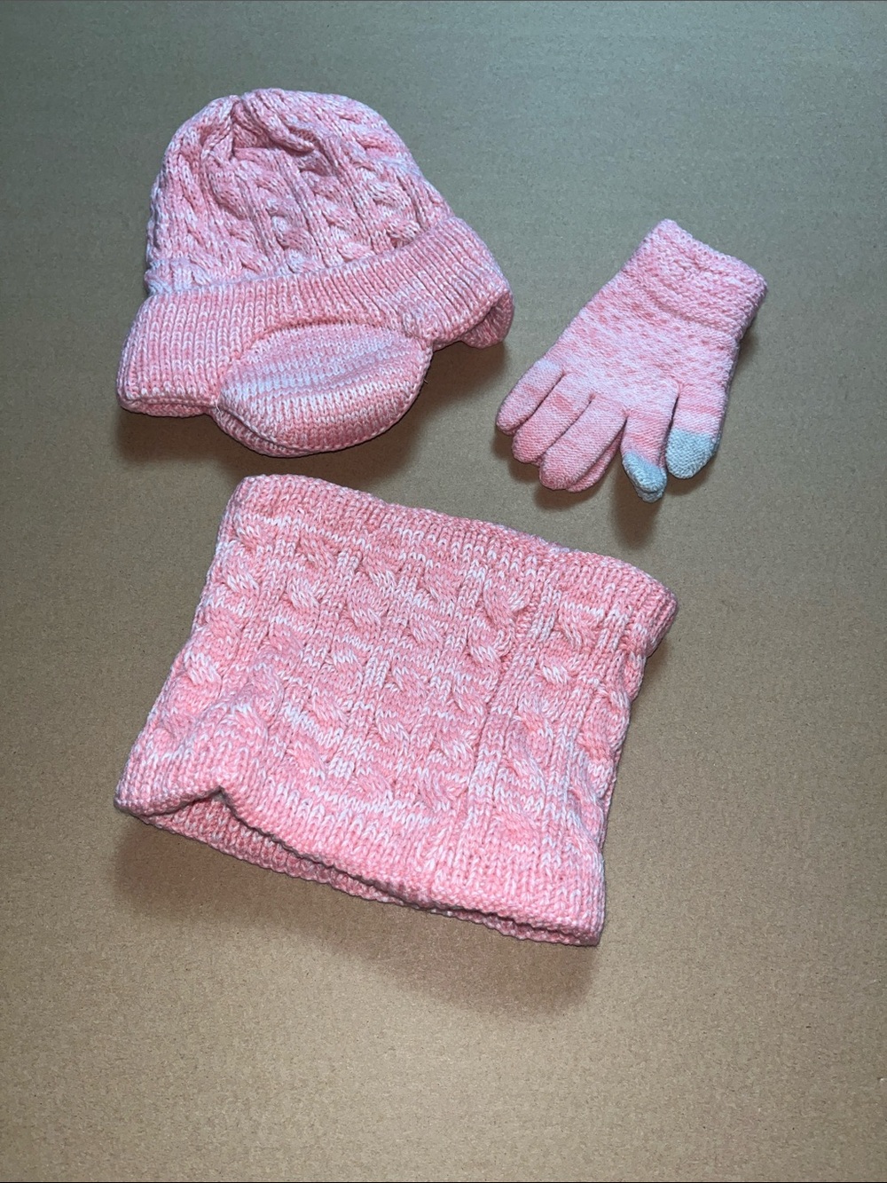 Hat Glove Scarf Set